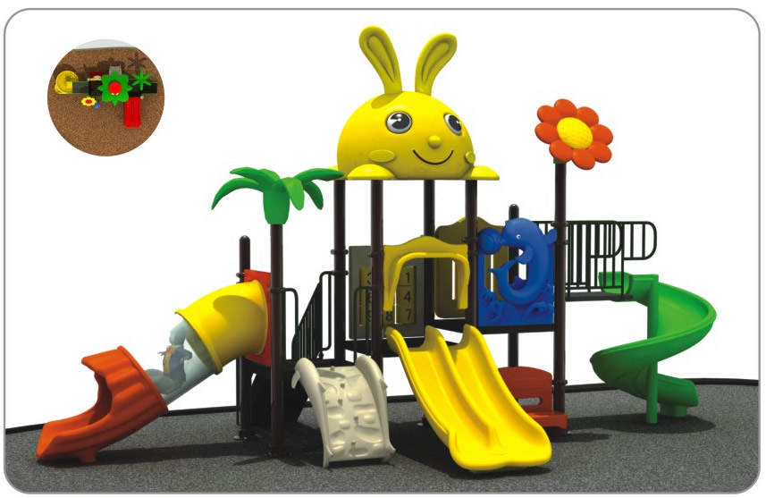 今年会儿童卡通滑梯（兔子）